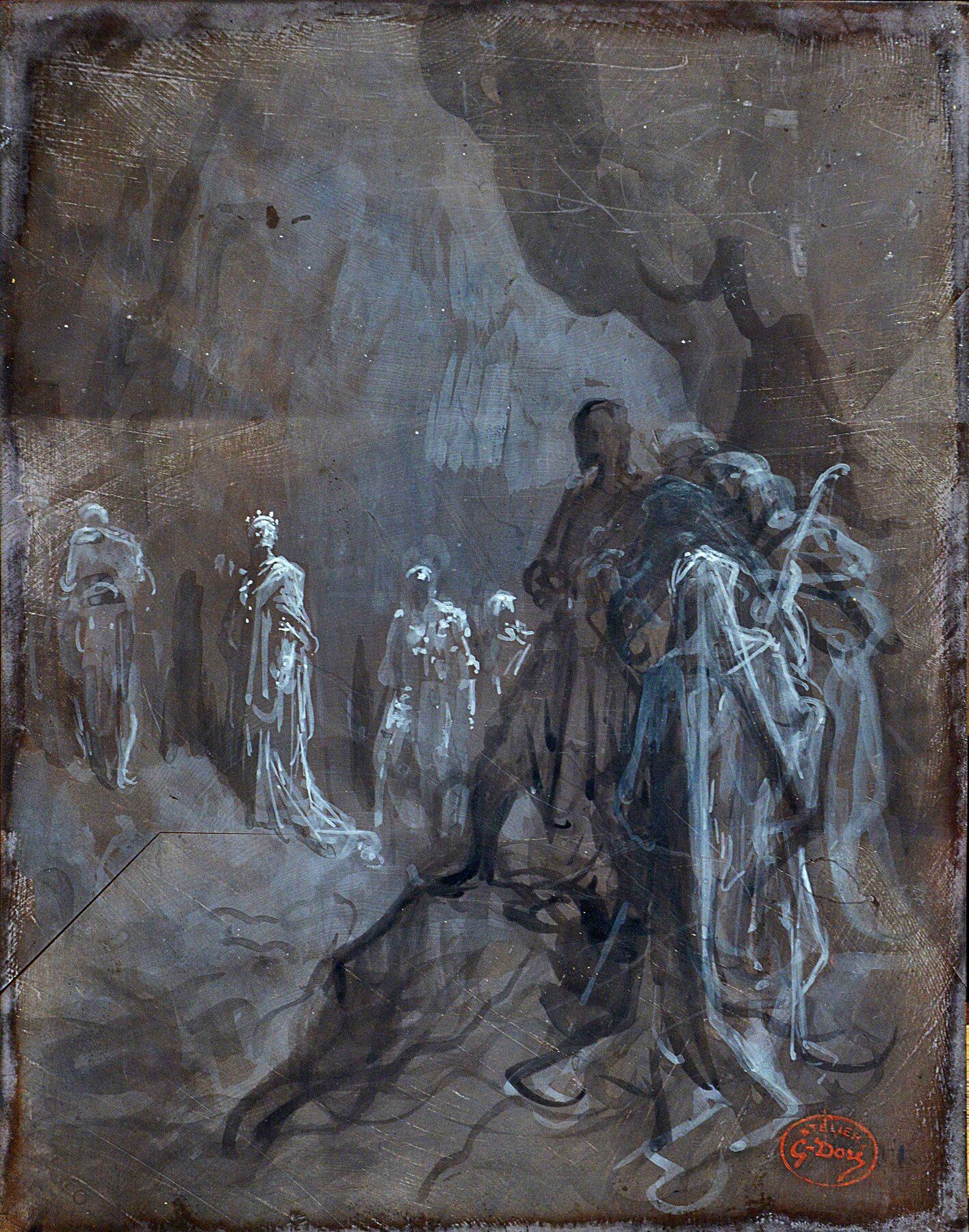 A long spectral procession of kings passes before Macbeth in the witches’ cave