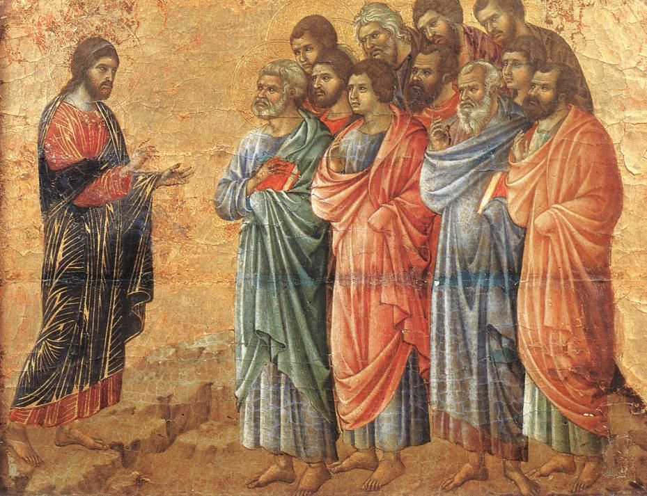 Appearance on the Mountain in Galilee by Duccio di Buoninsegna