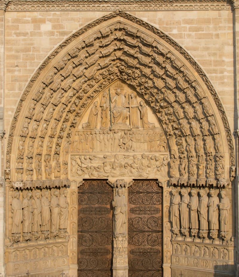 Last Judgment Portal by Notre-Dame de Paris west facade workshop