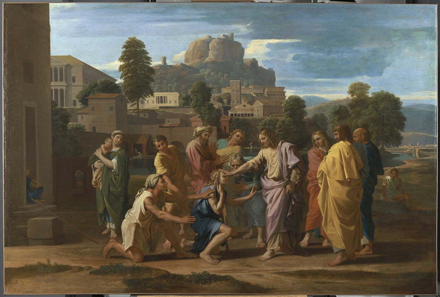 The Blind of Jericho by Nicolas Poussin