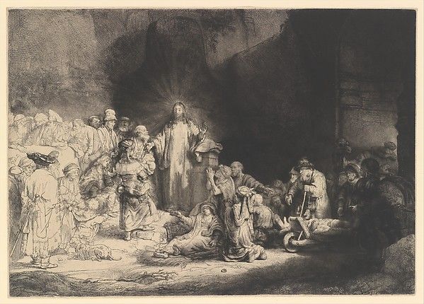 The Hundred Guilder Print by Rembrandt van Rijn