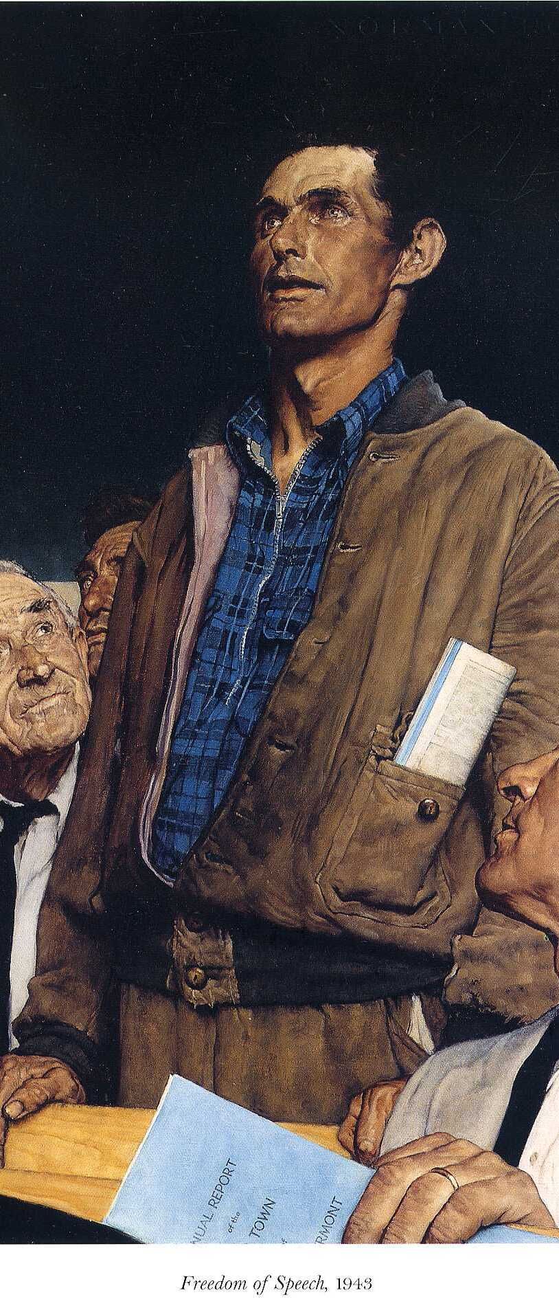 Norman Rockwell - Freedom of Speech (1943)