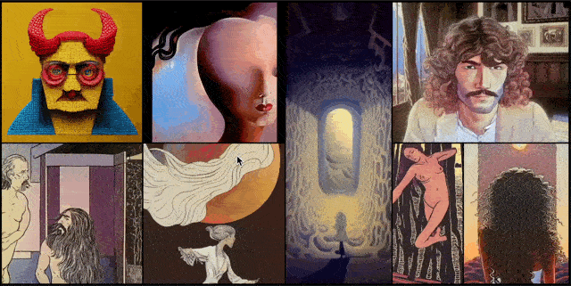 Animation and video art collage