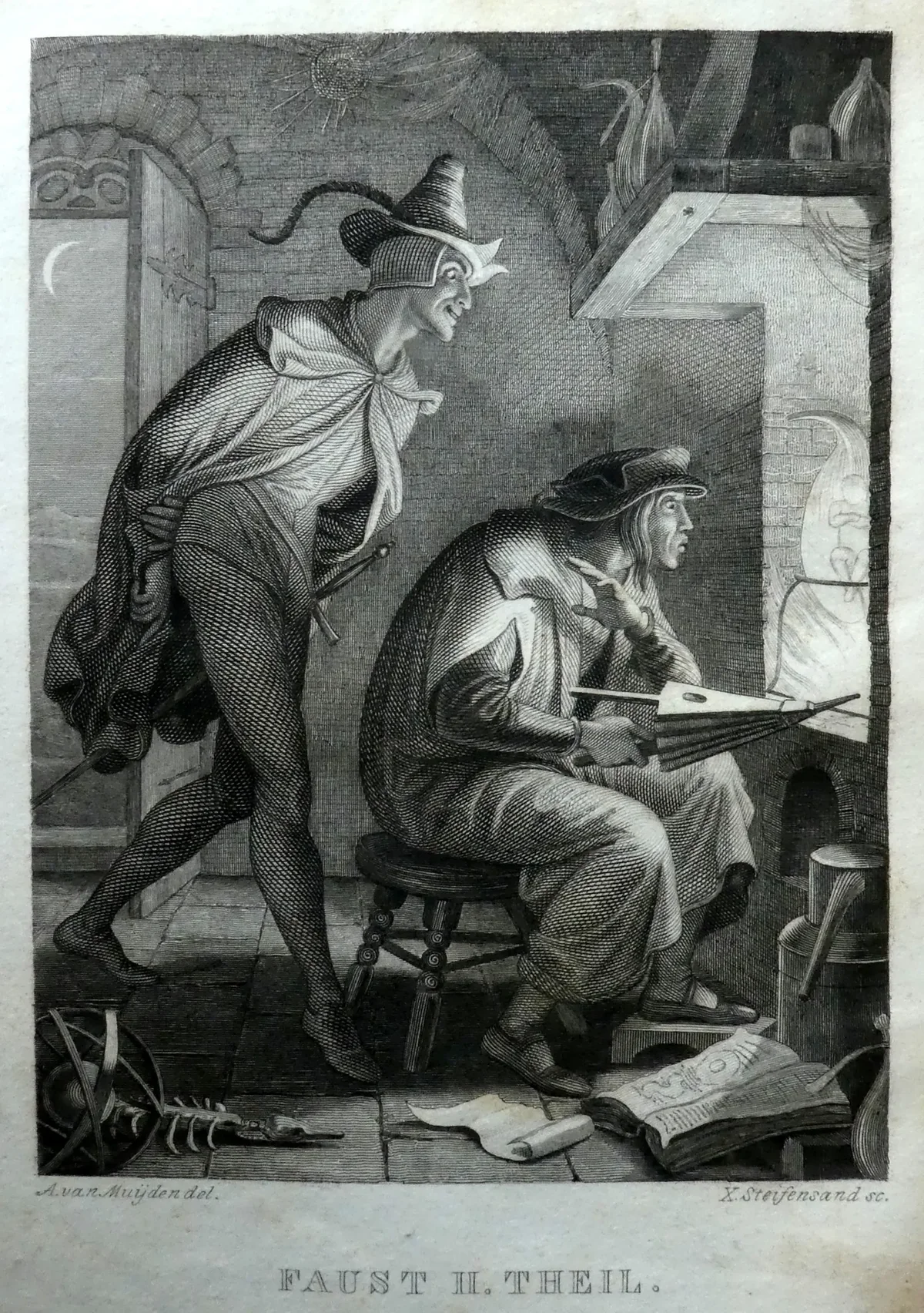 Dr. Faustus and Mephistopheles