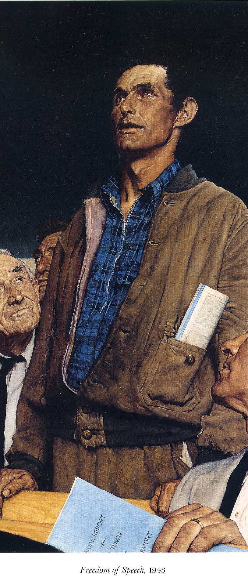 Norman Rockwell - Freedom of Speech (1943)